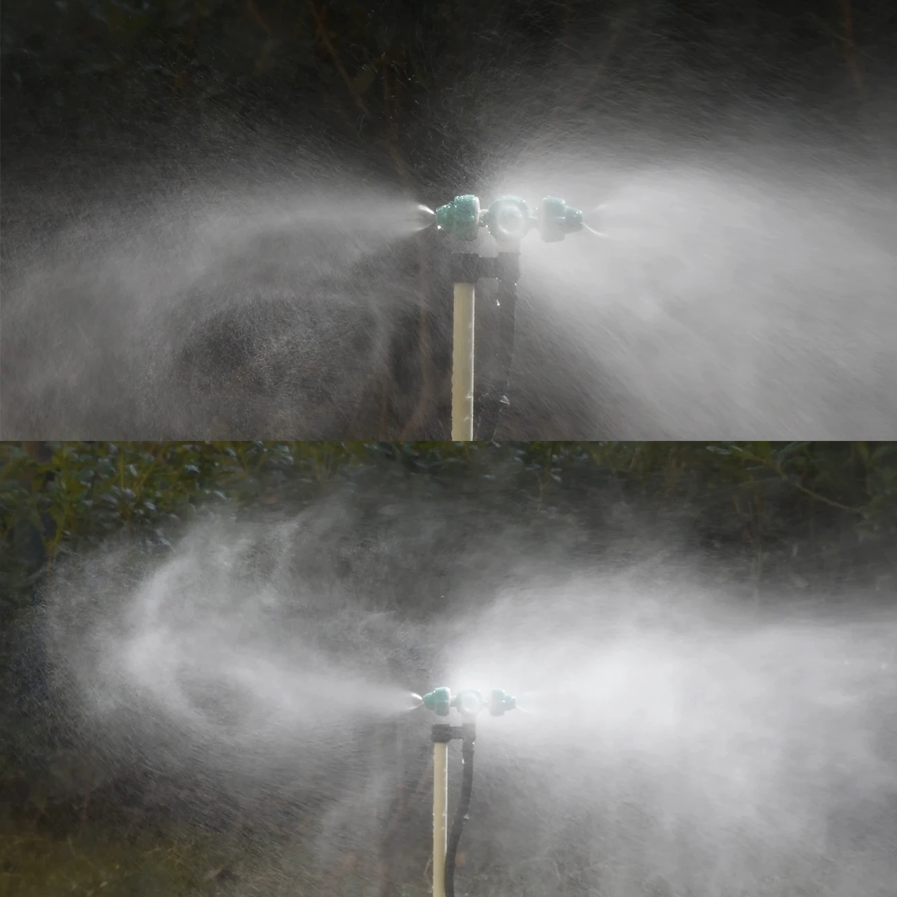 10 stücke Gewächshaus Tropf Bewässerung Kreuz Hängen Zerstäubung Sprayer Düse Beschlagen Wasser Düse Sprinkler für Kühlung Terrasse Sonnenschirm – Detail 2