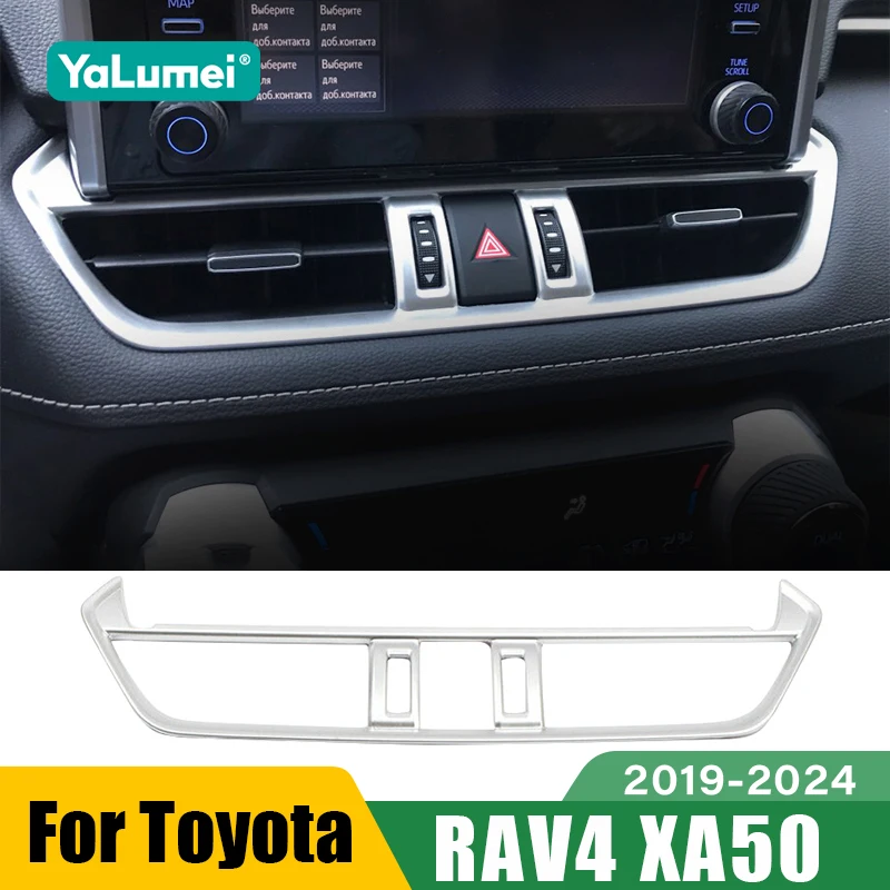 Für Toyota RAV4 XA50 2019 2020 2021 2022 2023 2024 Hybrid Auto Zentrale Steuerung Klimaanlage Vent Outlet Abdeckung Zubehör