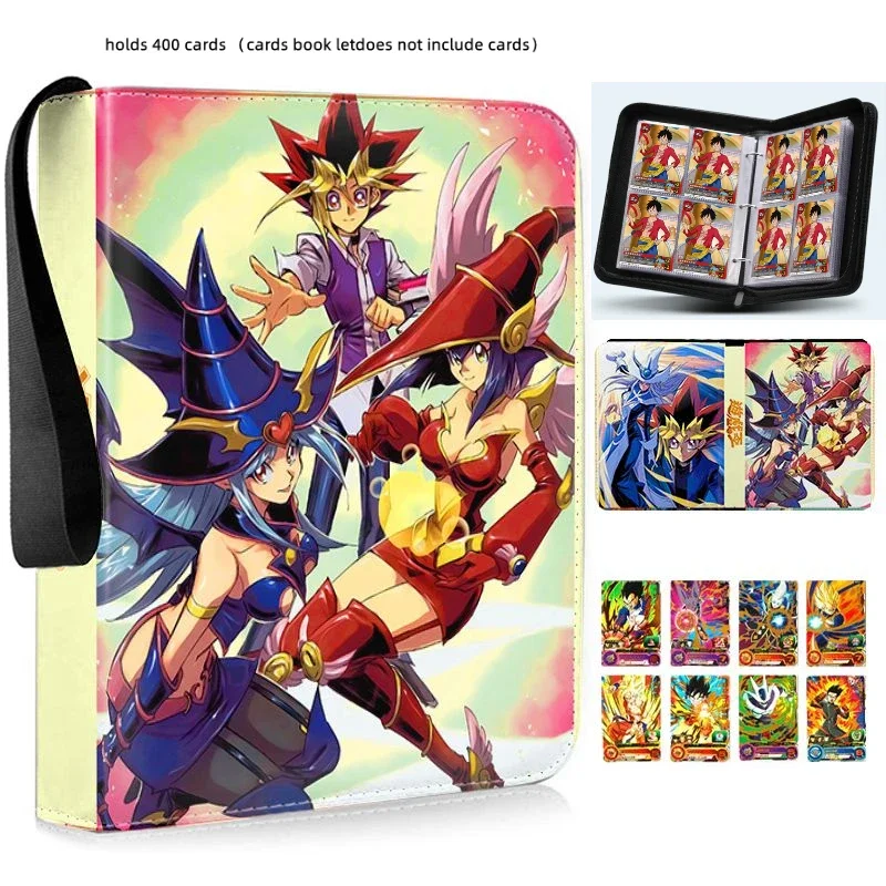 400pcs/900pcs Card Album Book Anime Yu Gi Oh Collection Card Zipper Game Cards Binder Holder Kids Toys Gifts