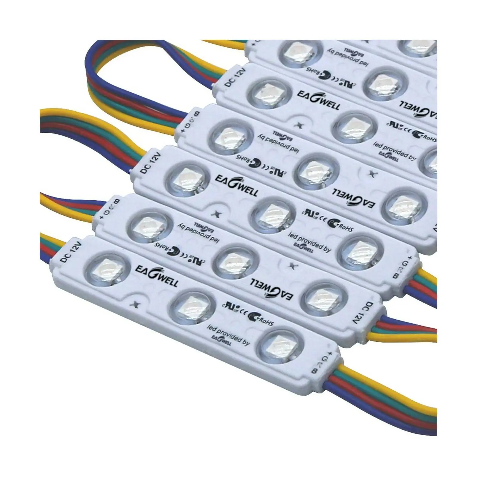 luz impermeavel do modulo led para loja rgb 5050 luz frontal lampada decorativa 100 pcs 01