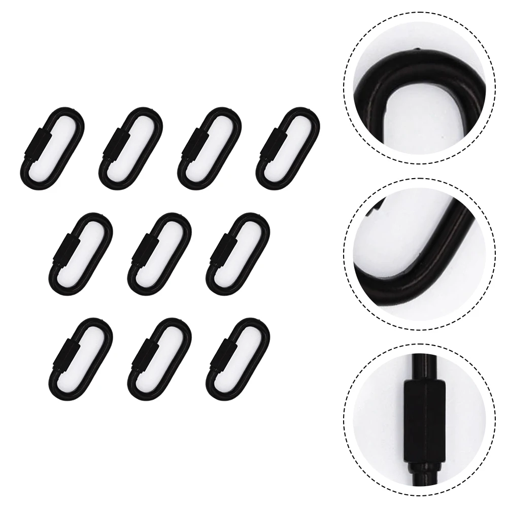 Chain Connector Keychain Hardware Locking Connector Secure Fit Mechanism Easy Attachment Detachment Indoor Outdoor Use