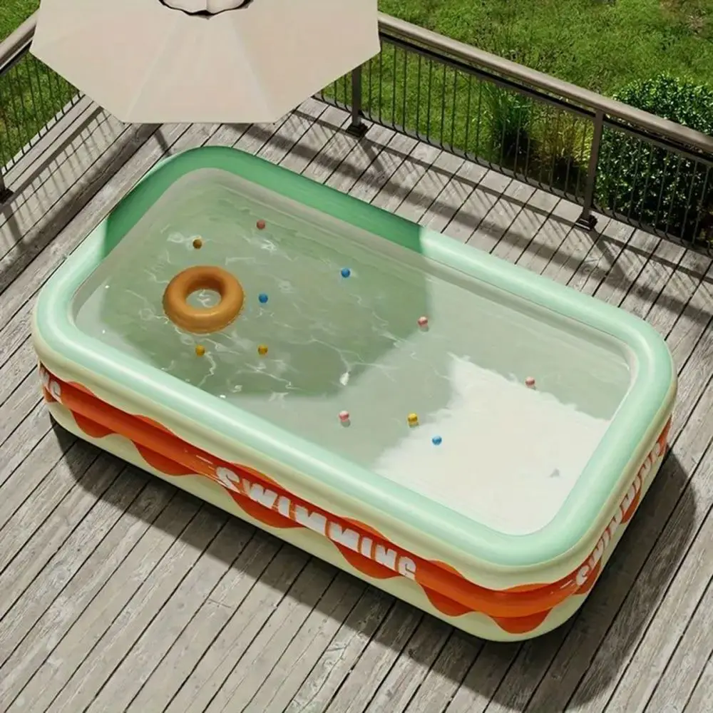 Grande piscine de natation domestique pour enfants et adultes, fournitures de fêtes d'eau dans l'arrière-cour, jeu d'eau en PVC épaissi à trois couches, 1PC