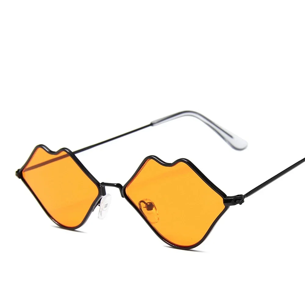 Xiaomi Sexy Rode Lippen Zonnebril 2025 Hippie Vintage zonnebril voor Vrouwen Festival Rave Party Zonnebril Dames Brillen