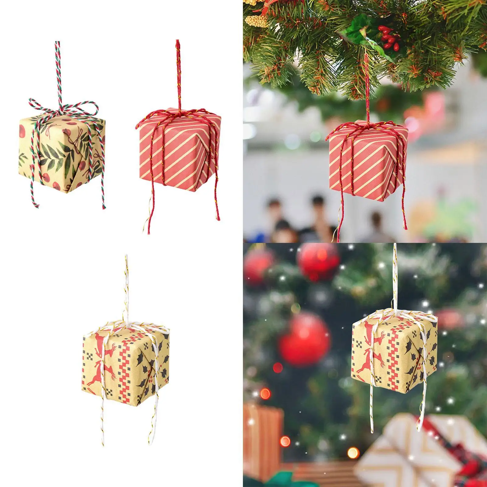 

Christmas Tree Gift Bag Ornament Christmas Decor for Farmhouse Window Indoor