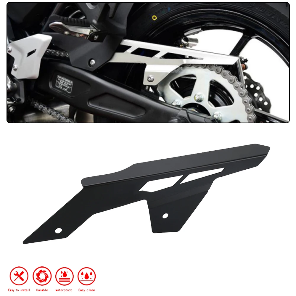 Motorcycle Aluminium Sprocket Cover Chain Guard Protector Accessories For Kawasaki Z650 2017 2018 2019 2020 2021 2022 2023 2024