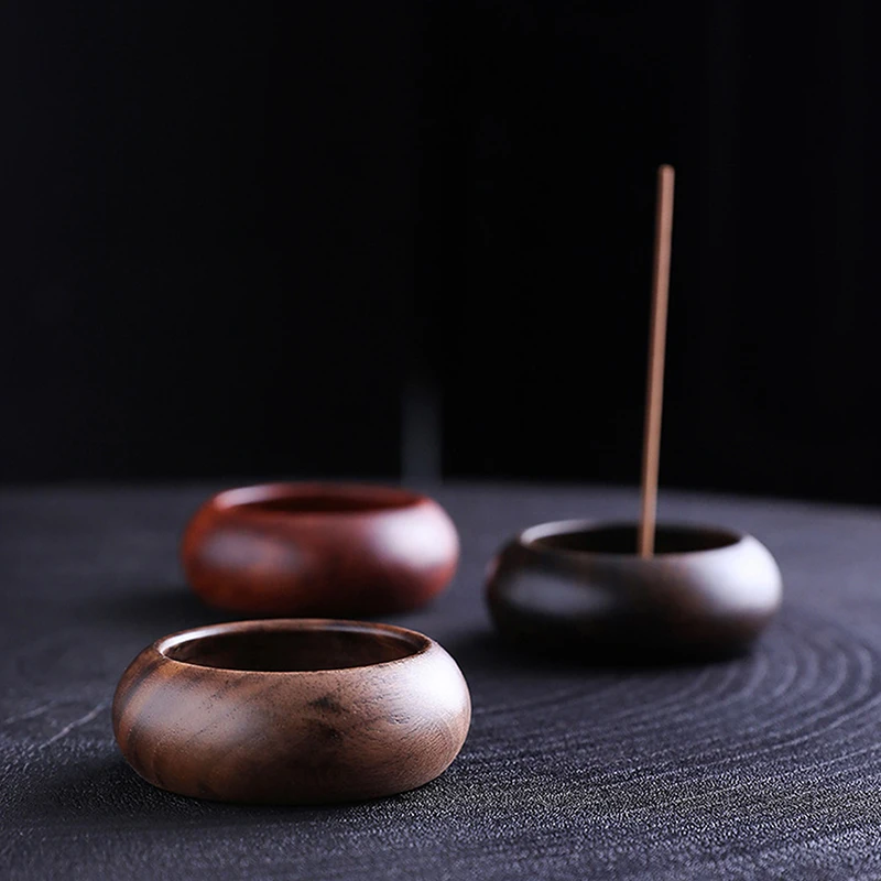 Vintage Wooden Censer Incense Stick Holder Joss Box Incense Burner Desk Table Decoration Home Teahouse Aromatherapy Furnace