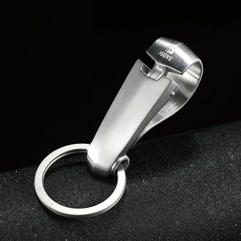 304 Stainless Steel Dysmorphism Car Key Chain Men Waist Hanging KeyChain Key Ring Creative Belt Buckle Best Gift For Father Day