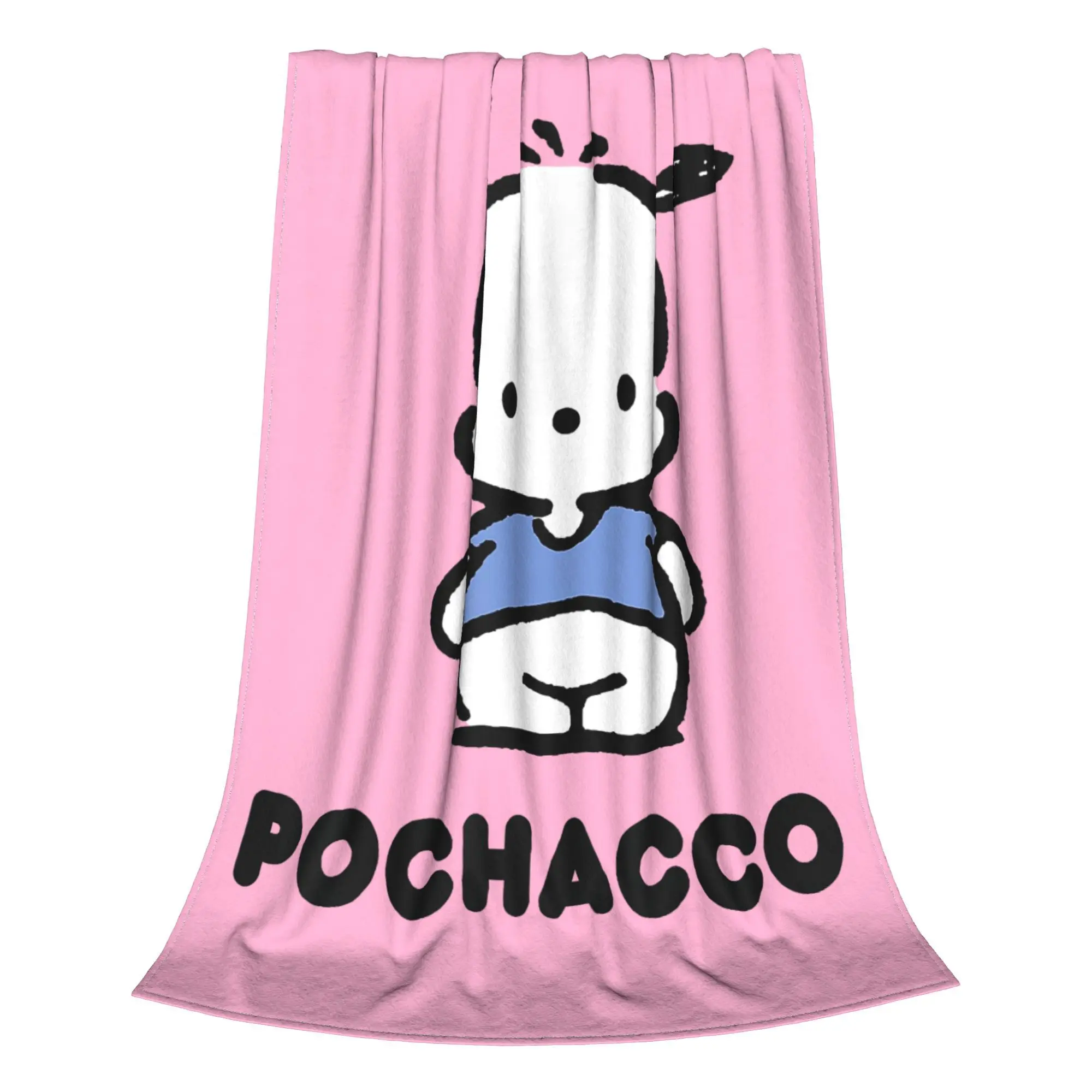 Pochacco Character Blankets  Flannel Awesome Soft Throw Blankets for Bedding Lounge Spring Autumn