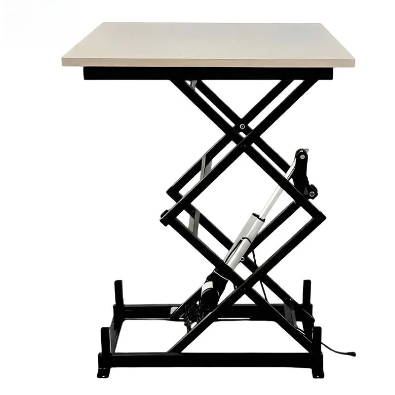 Remote Control Electric Lift Table Bracket Scissor Type Lifting Platform Height Adjustable Heavy Duty Stable Lifter StandDurable view 3