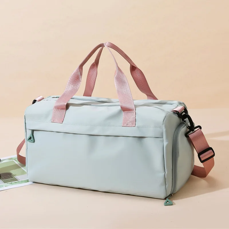 

Portable Large Capacity Shoulder Sports Bag Wet Dry Separation with Shoe Compartment for Swimming Yoga Fitness Short Haul Travel