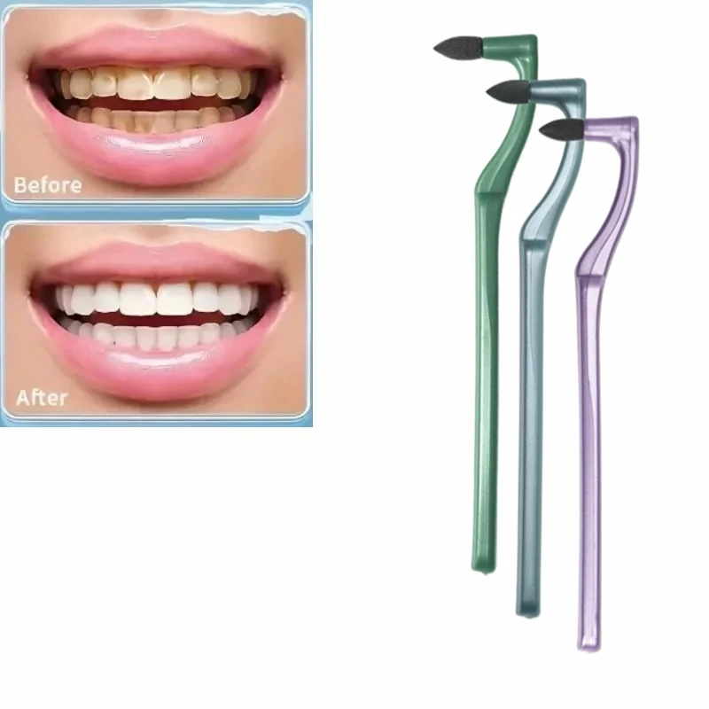 

50Pcs Manual Tooth Stain Removal Brush Portable Teeth Plaque Remover for Oral Deep Cleaning Tooth Health Care Tool