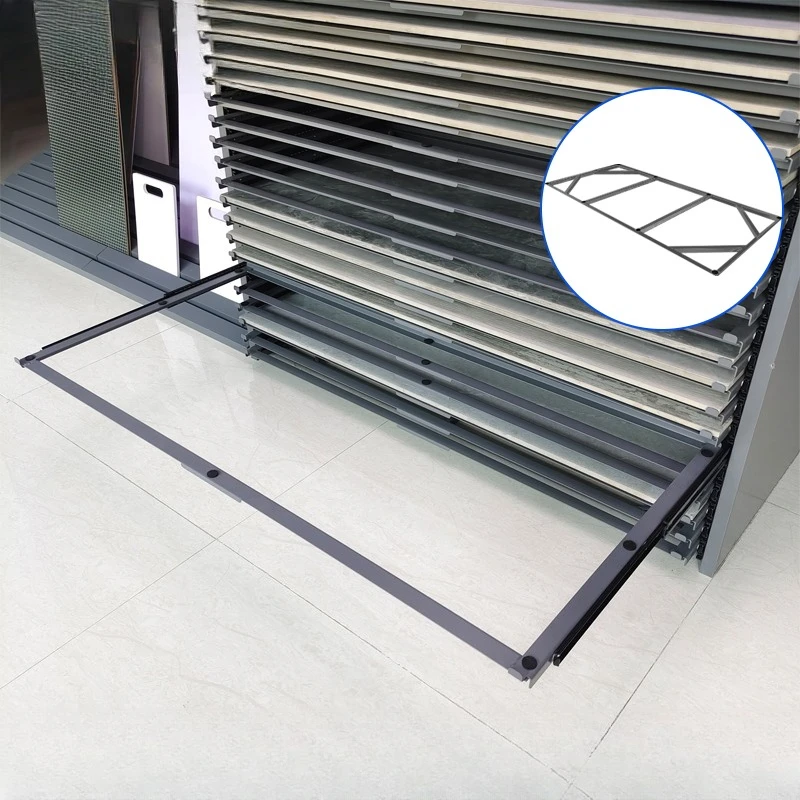 خزانة بأدراج البلاط 20 طبقة سعة كبيرة 75*150 90*180 رف عرض درج من الحديد المطاوع والخشب والحبوب