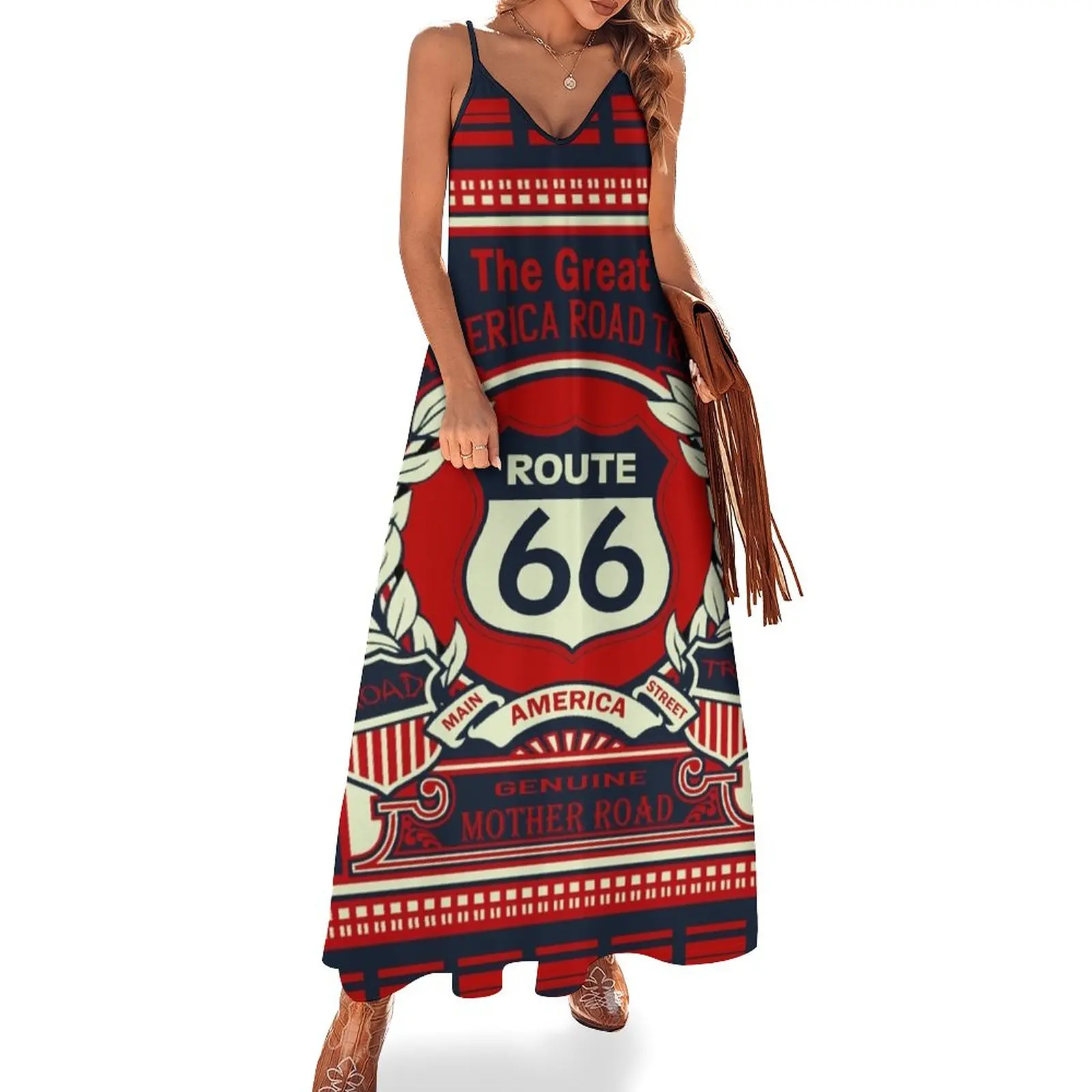 

Route 66 Sleeveless Dress summer dresses for women 2024 dress summer women's suit