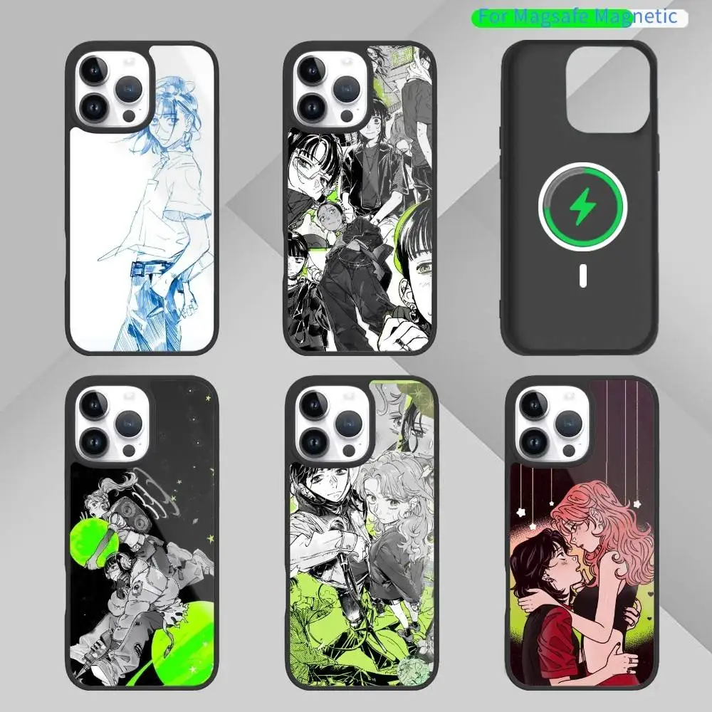 

TGSWIIWAGAA mitsuAya Manga Animation Phone Case For iPhone 14,16,15,13,17,12,Plus,Pro,Max Magnetic For Magsafe Frosted Cover