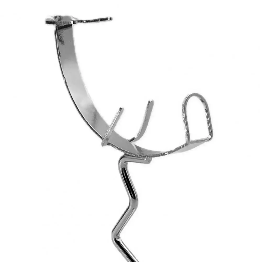 Moon Display Holder Moon Faux Display Holder Heavy Duty Metal Gem Stand Natural Stone Showpiece for Home Office Desktop