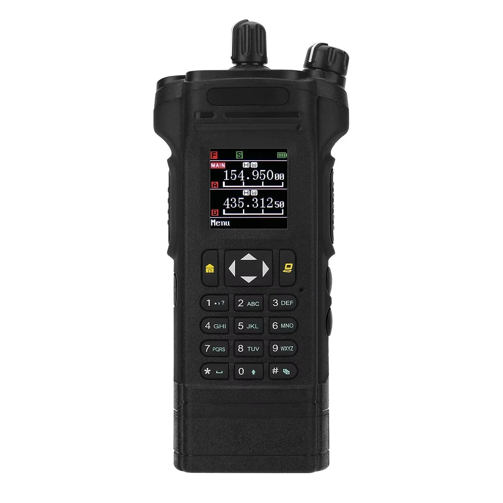 APX-8000 12W VHF UHF Walkie Talkie Dual Band Radio (Black) Duplex Mode + Programming Cable