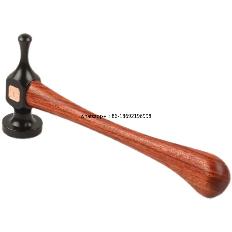 HRC52 55# High Carbon Steel Rosewood Handle Leather Craft Stitching Hammer Gothic Ball Peen Hammer Jewelry Making Tool
