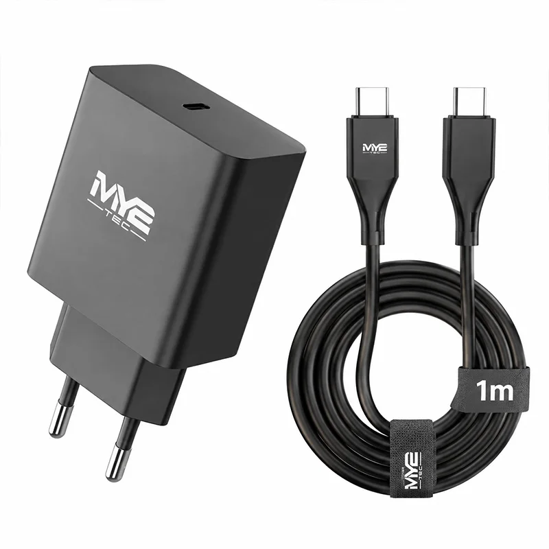 Chargeur rapide USB-C 25W : alimentation avec capacité de charge rapide USB Type-C PD 3.0 et câble USB-C vers USB-C de 1 m
