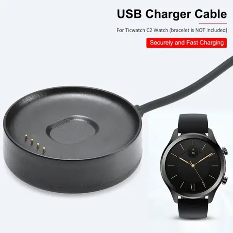 Ticwatch C2 Charger USB Charger Base Cradle Dock for Ticwatch C2 Smart Watch Magnetic Charging cable Accessories