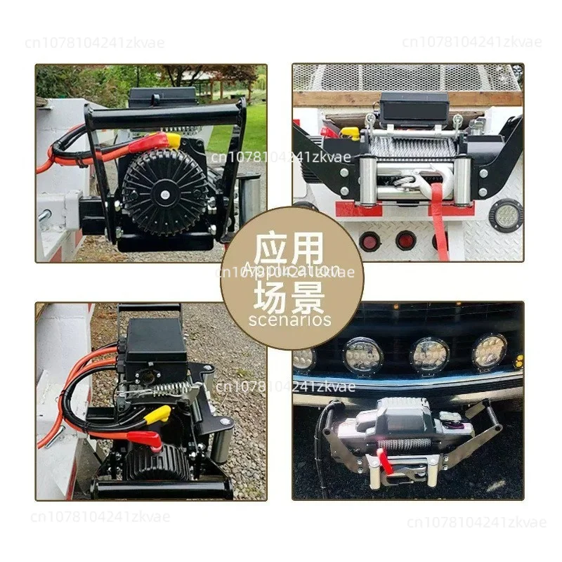 Foldable Cradle Winch Mounting Plate Off-Road Vehicle Trailer Modified Parts External Bracket Hanging Device Receiver