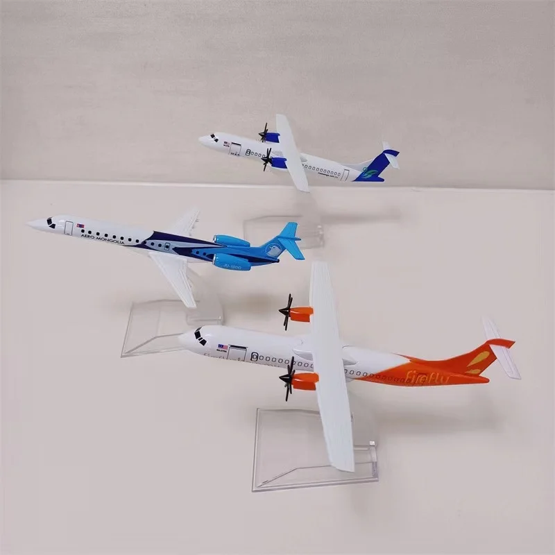 16cm ATR72 Firefly Diecast Alloy Airplane Model Solid metal propeller For Collection Friend Children Gift Home decoration