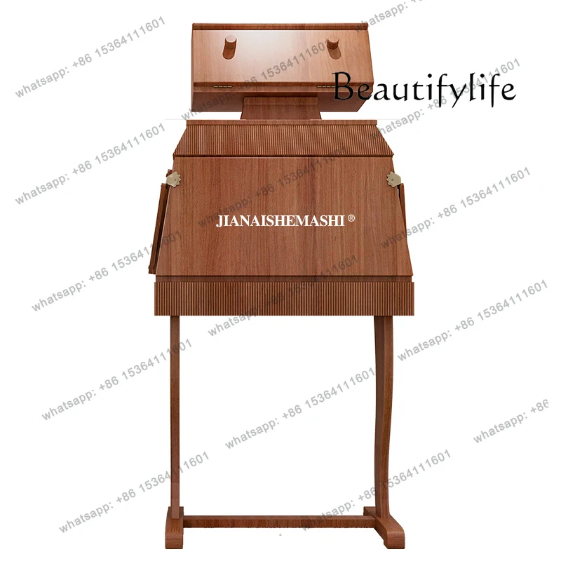 

Locker Simple Living Room Storage Creative Makeup Desk Wine Cabinet Medieval Robot Solid Wood