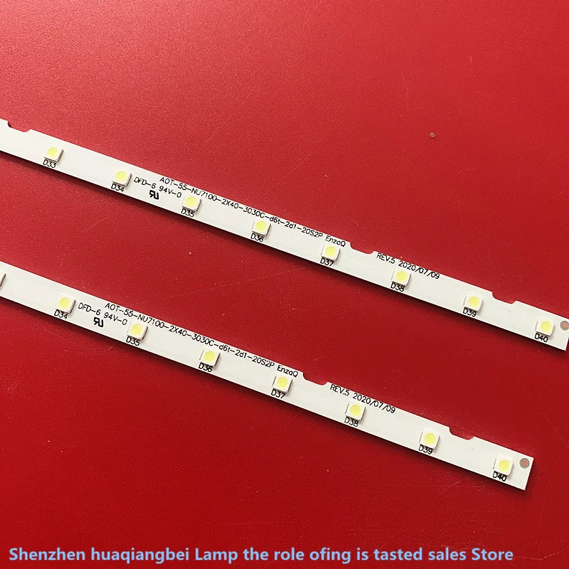 597MM LED strips for TV AOT 55 UE55RU7120 UE55NU7100U UE55NU7105K UE55NU7642U UE55NU7672U UE55NU7102K UA55NU7300K UA55NU7400K