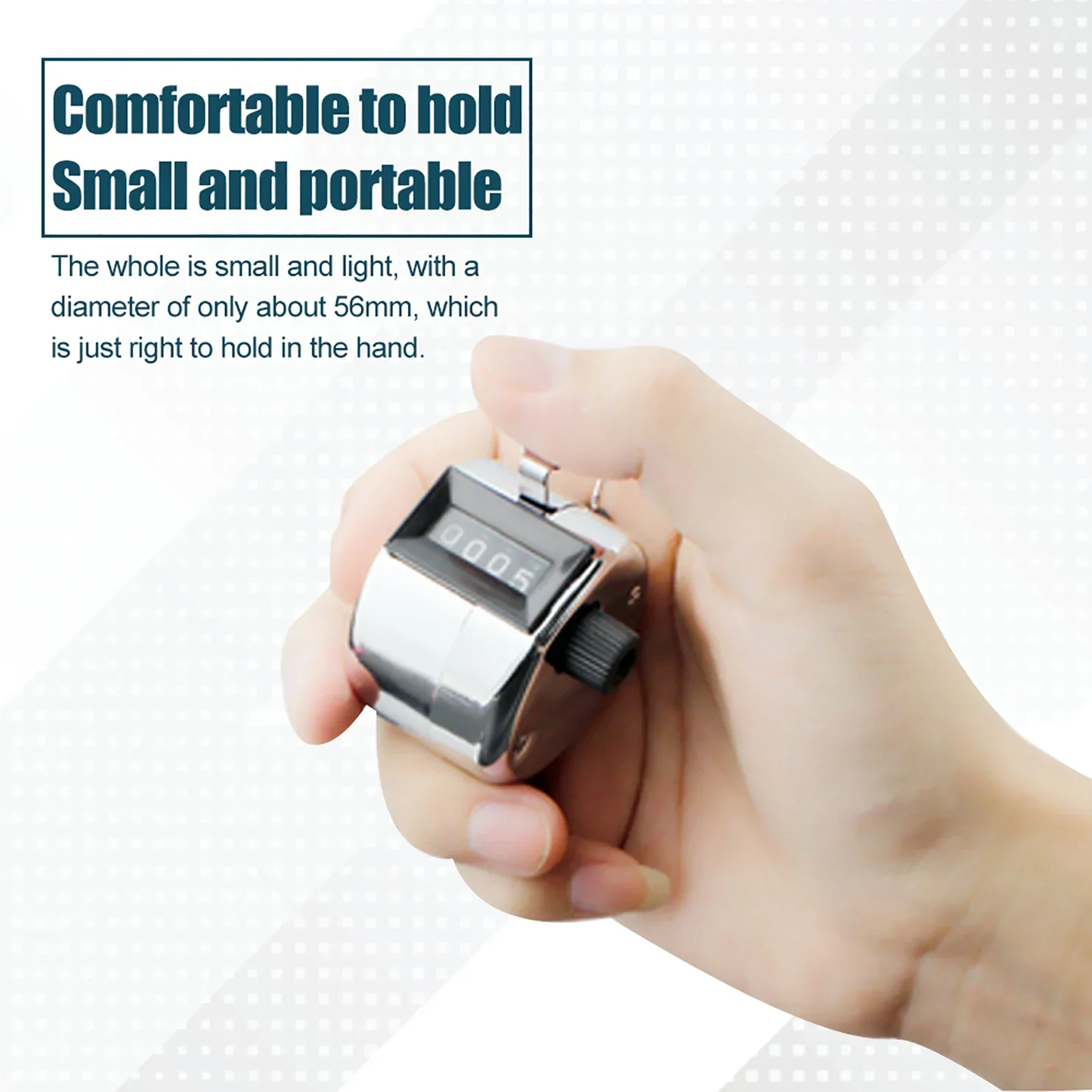 4 Digit Tally Mini Tally Tally Counter Hand Tally Mini Metal 4 Digit Number Handheld Hand Tally Counter for Sports Games