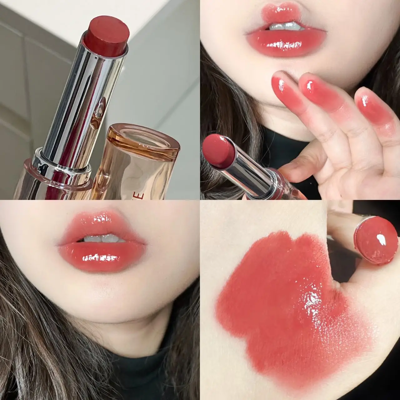 Herorange Glossy Lipstick Lightweight Moisturizing Long Lasting All Skin Tones Daily Date Party