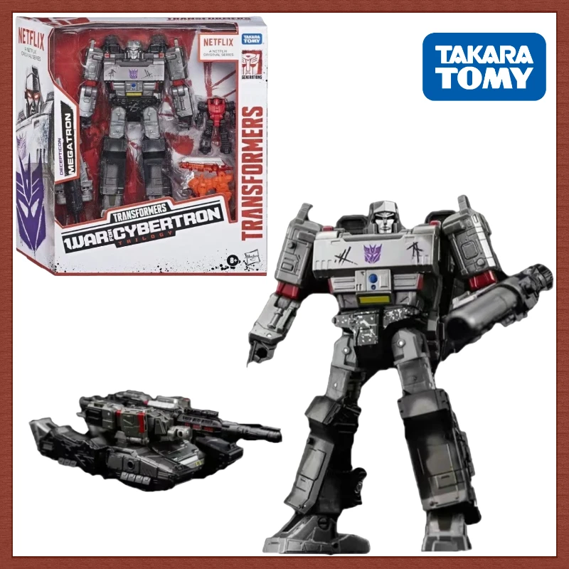 

В наличии Takara Tomy Трансформеры G Series Netflix Megatron Набор Коллекционные фигурки Подвижные игрушки Украшения Популярные подарки для детей