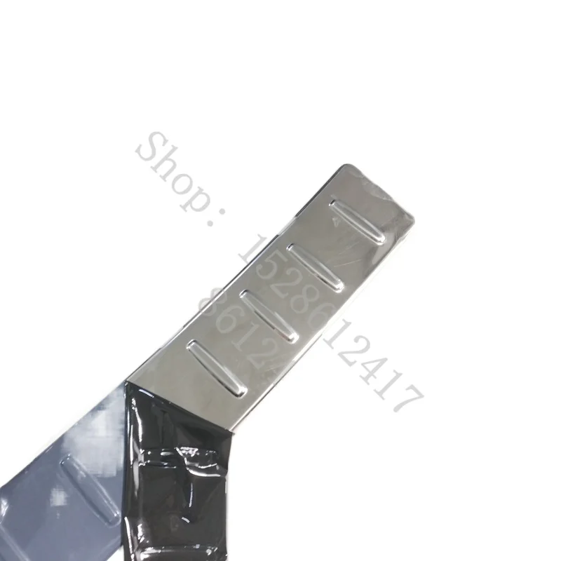 For VW/Volkswagen T-ROC TROC 2018~2024 Stainless Steel Car Door Rear Bumper Protector Sill Trunk Tread Plate Trim Car styling view 4