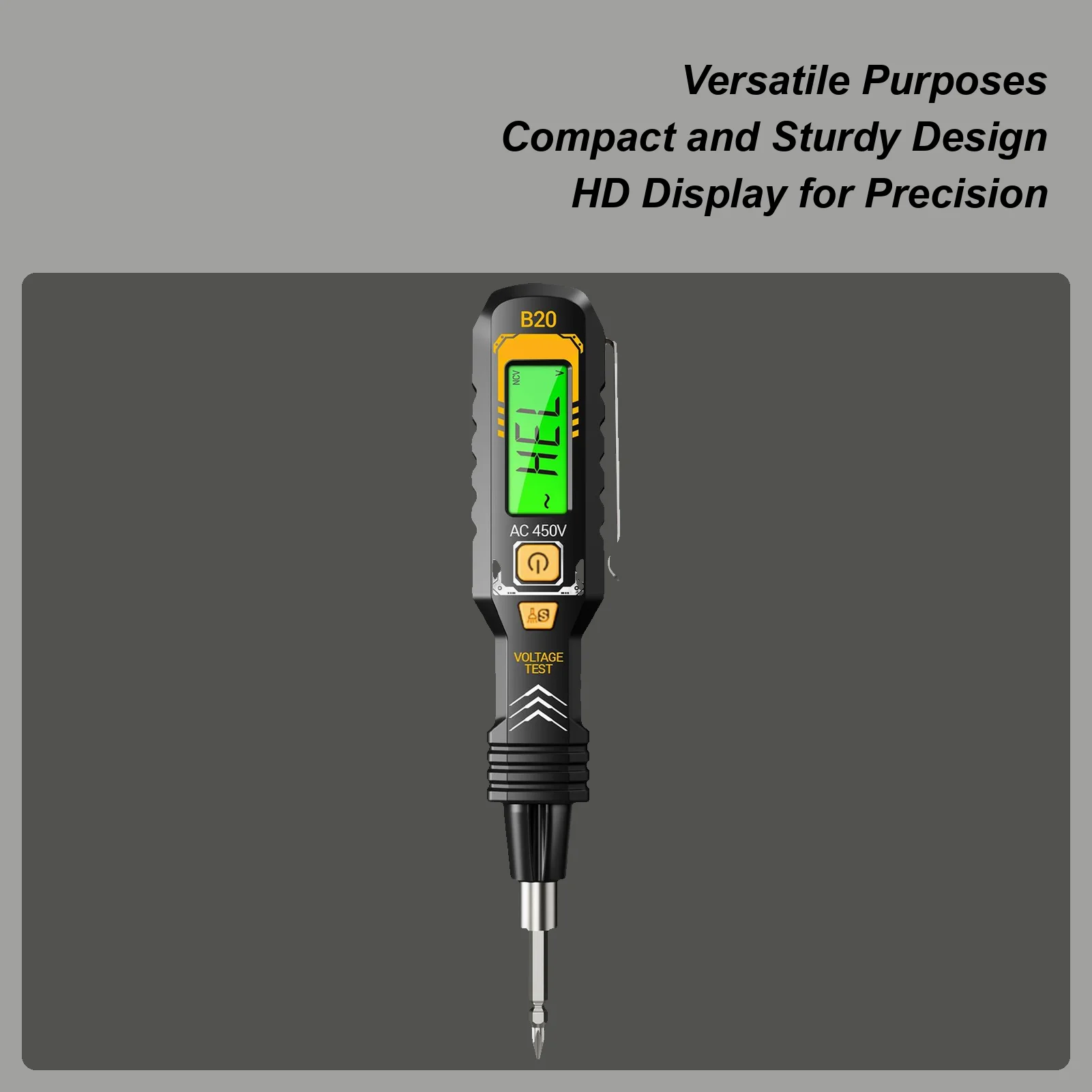 

Electricity Tester Double-Head Electricity Tester Pen Auto-Ranging Measuring Tool With LED Light High-Accuracy Circuit Breaker