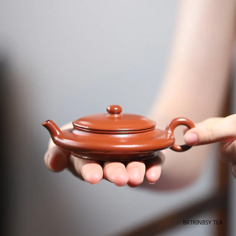 Chinese Yixing Purple Clay Teapots Handmade Small Capacity Kettle Household Raw Ore Zhu Mud Tea Pot Tradition Zisha Tea Set 65ml
