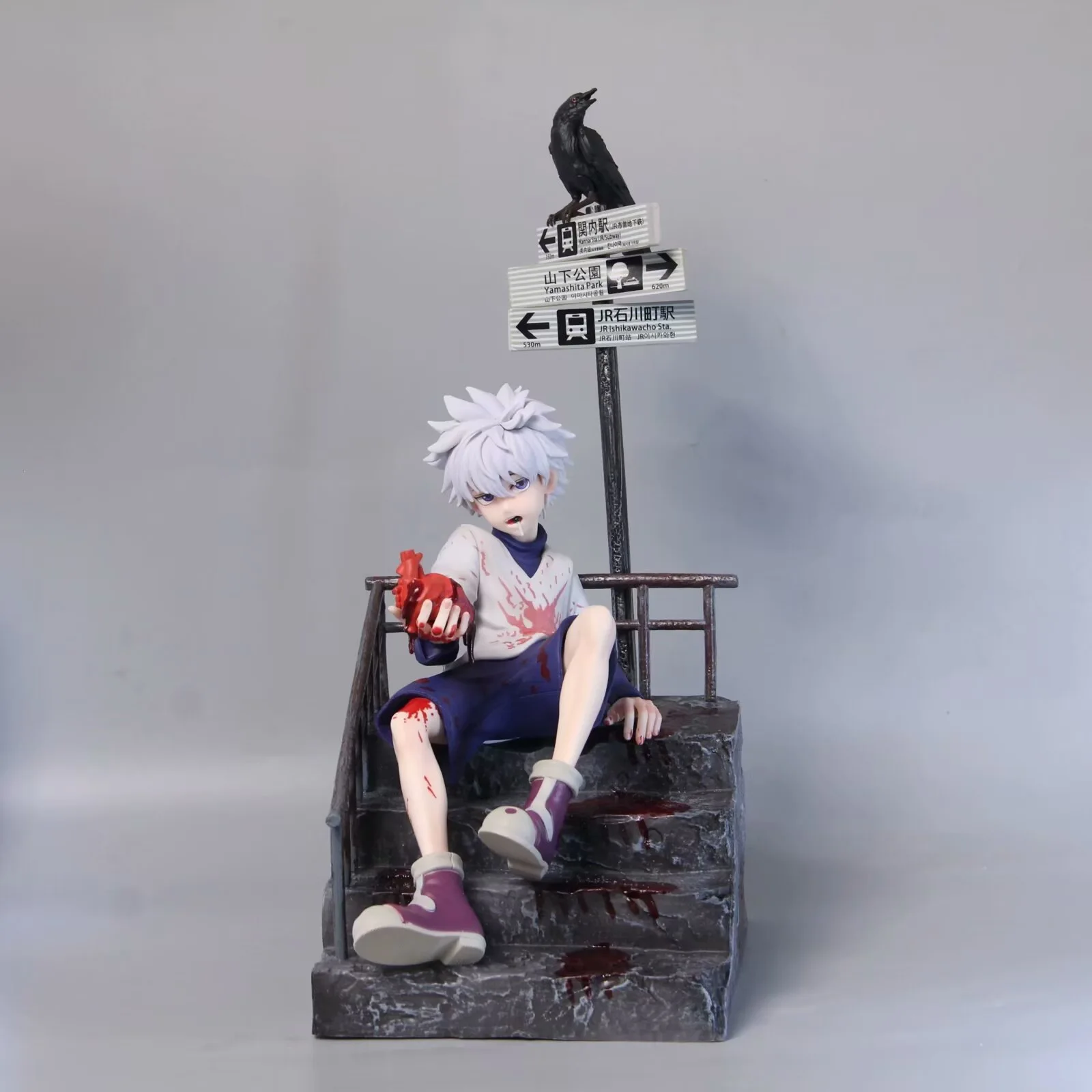 Anime Killua Zoldyck Action Figures GK HUNTER×HUNTER Action Figures PVC Collection Model Peripheral Toys Desktop Decoration Gift