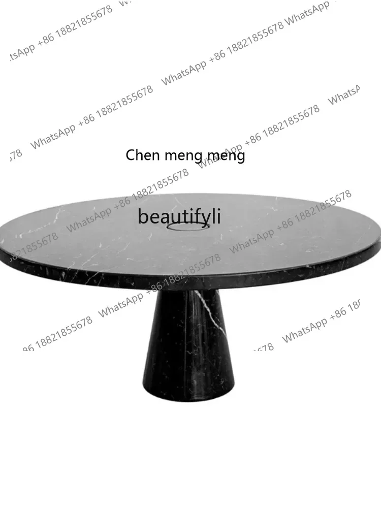 D178  Nordic minimalist natural, marble tea table household small tea table, exquisite living room small coffee table