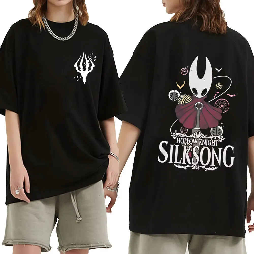 

Game Hollow Knight Graphic Print T Shirts Men Women Fashion Casual Cotton T-shirt Tops Male Vintage Oversized Tshirt Streetwear