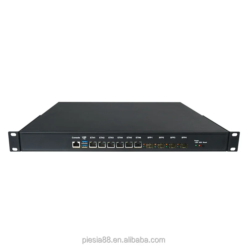 

2025 hot sale 1U Rackmount Case Pfsense Firewall Computer 12/13th Gen Core I5 I7 I9 6 Lan SFP Network Router Security Serv