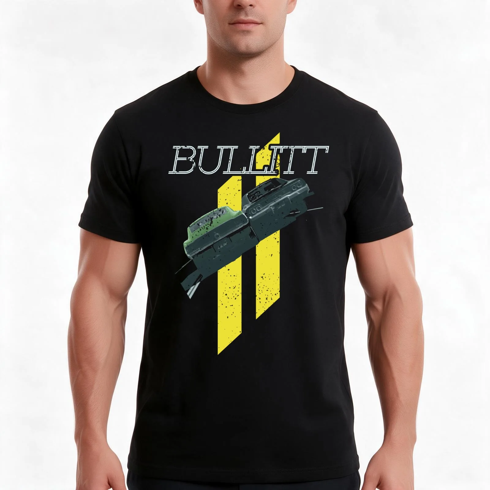 Bullitt T-Shirt Summer Casual Cotton Tee Oversized Streetwear Tops Vintage Graphic Print Loose Fit Short Sleeve 100% Cotton