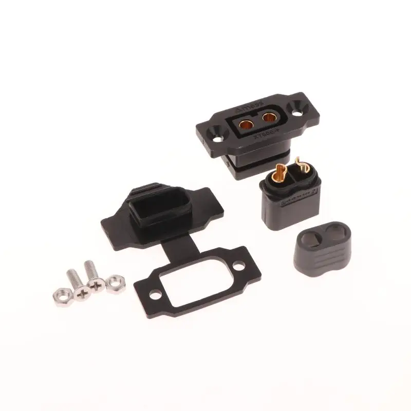 

1 комплект, черный, желтый XT60E‐F, гнездовой разъем с крышкой, RC FPV двигатель, ESC, провод, кабельный разъем, аксессуары