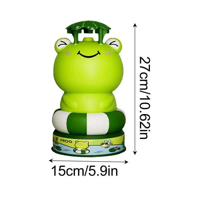 Sprinkler Toys 360 Spinning Frog Rocket Sprinkler Toy Cute Frog Sprinkler Summer Water Toys Rocket Sprinkler Rotating Spray Toy