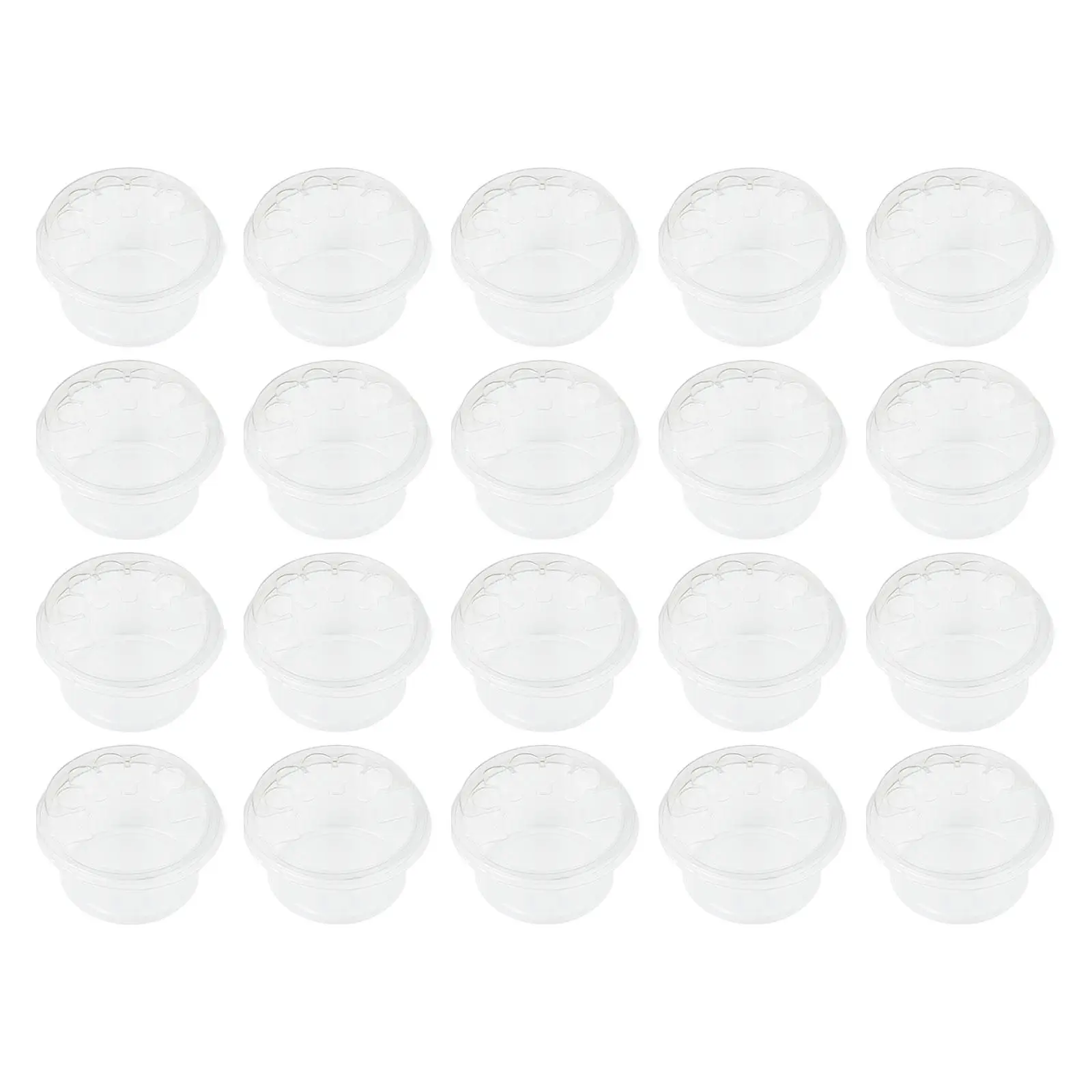 

20 Pieces Disposable Tattoo Cups Drying Transparent Leakproof Rinse Cups