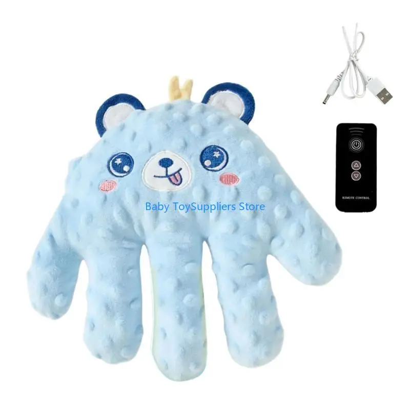 r1wf 수면 수면 수면 원격 제어 아기 진정 손바닥 손 장난감 3 모드 조절 가능