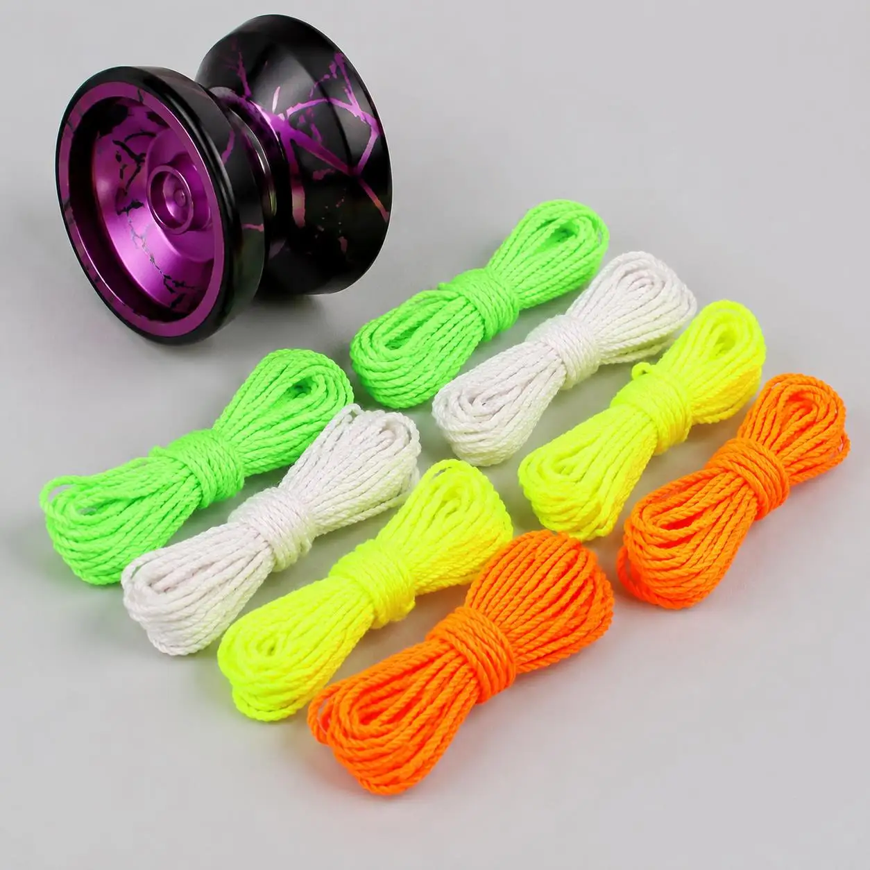 Cheerleader Performance Accessories – 10/20/50PCS Mixed Color Nylon Yoyo Cords for Parades & Eye-Catching Visual Effects TMZ