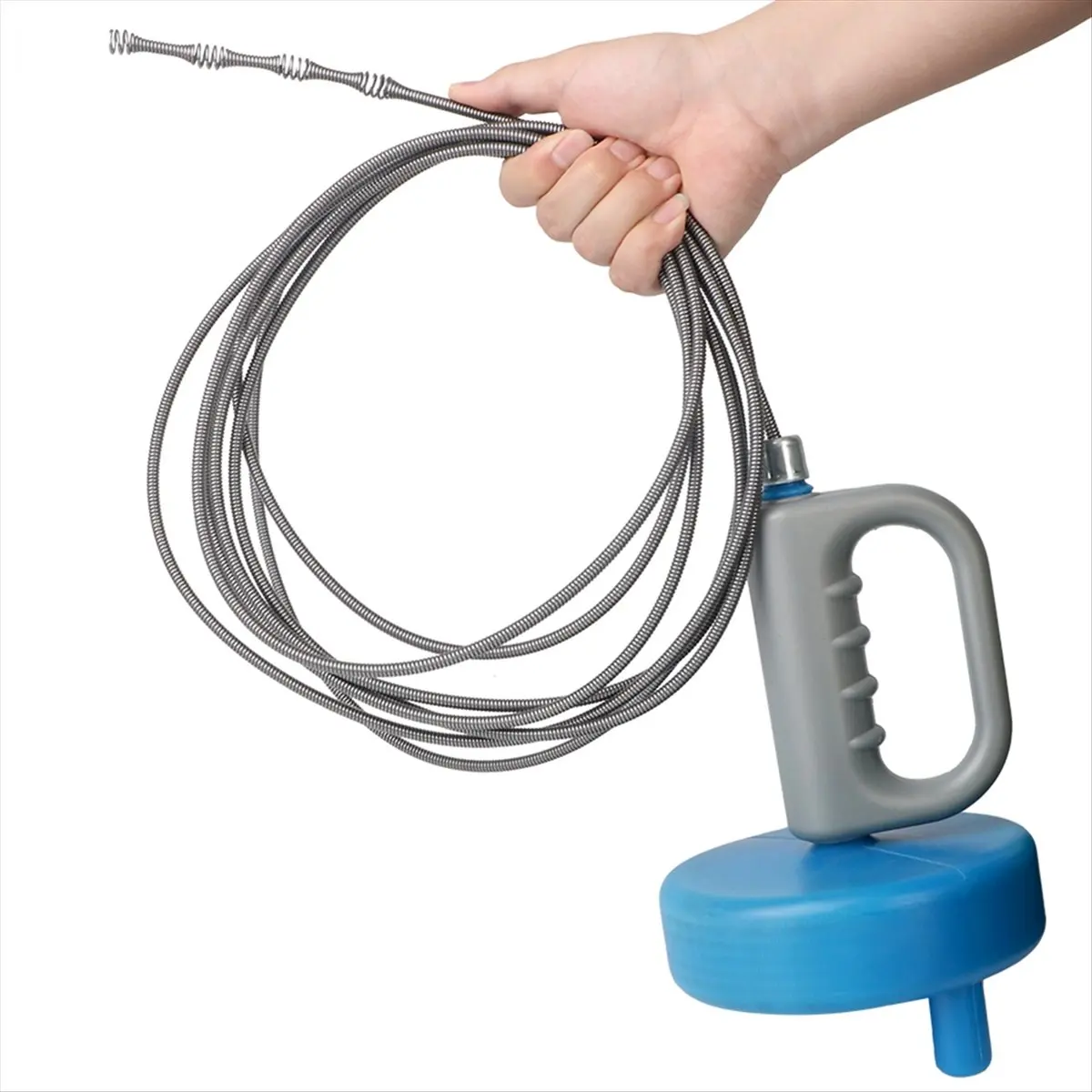HOME USE-A Toilet Sink Drain Unblocker Sewer Pipe Plunger Dredge Handheld Extendable Bathroom Kitchen Cleaning Tools 5 Meter