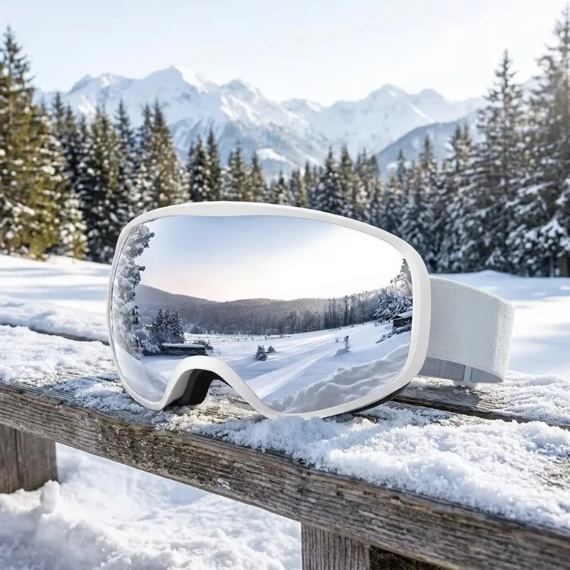 Airo Premium Quality Ski Snowboard Goggles Children 3-14 Years 100% Anti-Uv Protection Double Lens PC Material