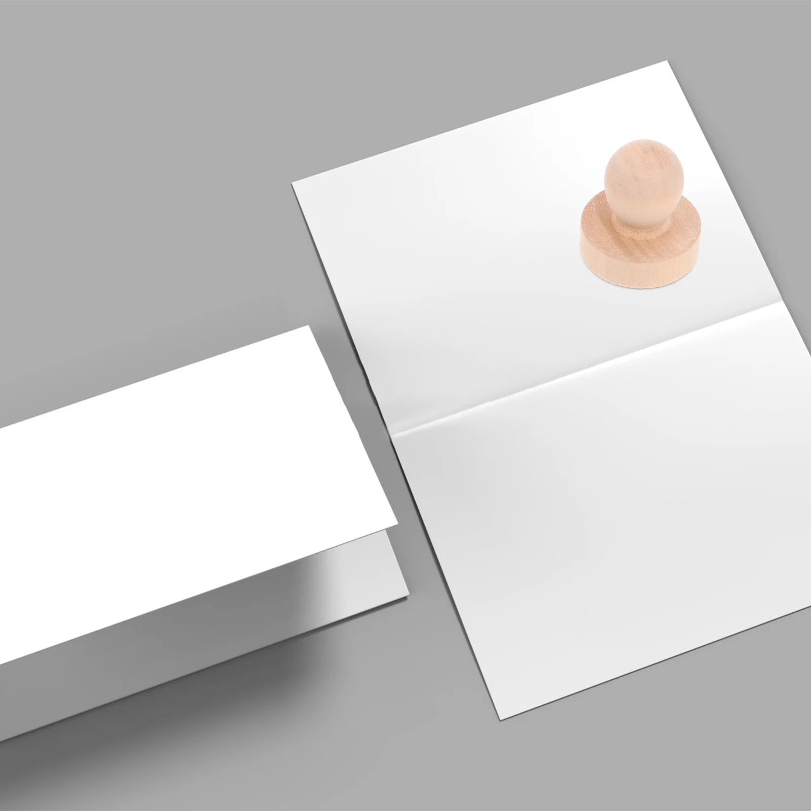 

5pcs Solid Wood Handle For Diy Stamp Making Carving Seal Craft Scrapbooking Project Wooden Stamping Block Tool Accessory