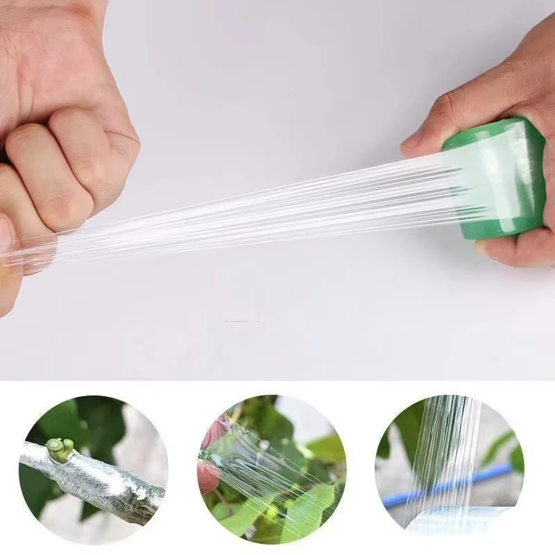 1/2/3/5 Rolls Self-adhesive PE Grafting Film Garden Grafting Tools Garden Tree Seedlings Vine Stretchable Grafting Accessories