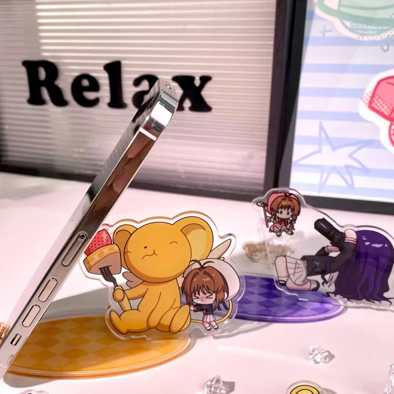 Cardcaptor Sakura Xiao Ke Fan-made Phone Stand Acrylic Desktop Decoration Gift for Friends Cute Decor Fun Gift