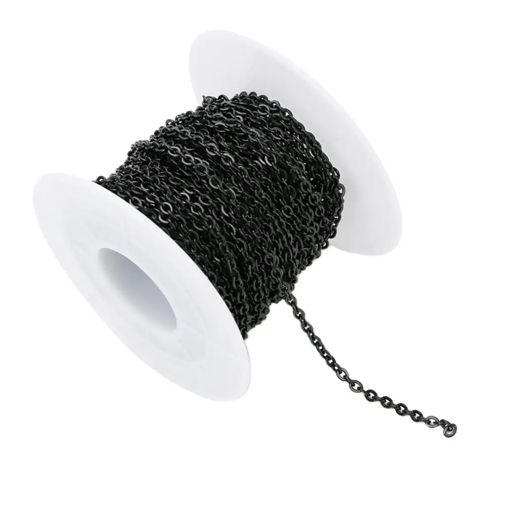 

Jewelry Making Materials Stainless Steel Curb Chain Roll for Bracelets Necklace Pendant Extender Jewelry Supplies