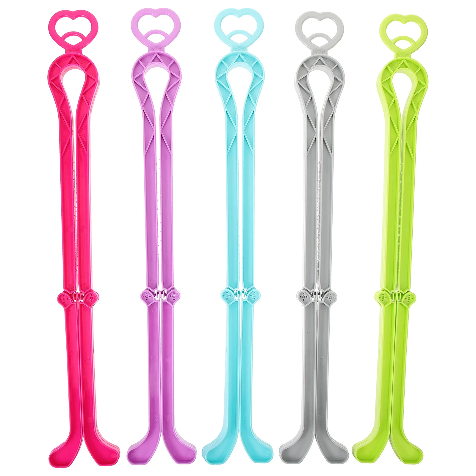 5pcs Foldable Shoe Shaper Rack For Long Middle Boots Space Saving Boot Holder Inserts, Plastic Shoe Stretcher, Adjustable Boot